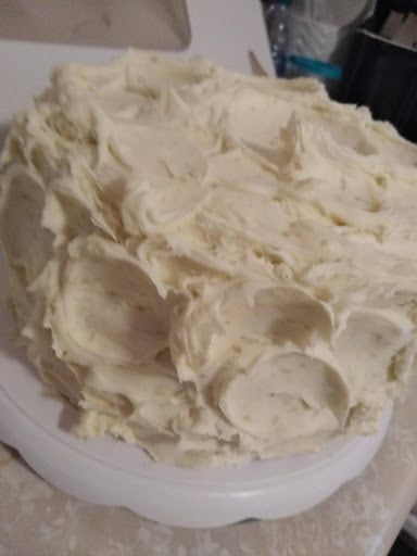 Key Lime Cake with Key Lime Cream Cheese Frosting
