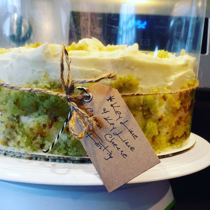 Key Lime Cake with Key Lime Cream Cheese Frosting
