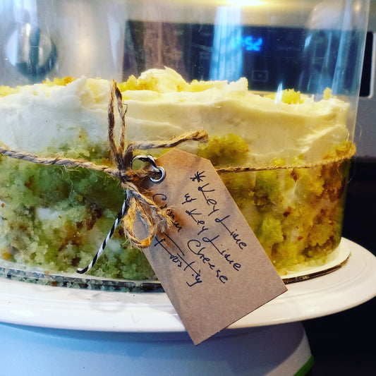 Key Lime Cake with Key Lime Cream Cheese Frosting