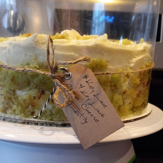 Key Lime Cake with Key Lime Cream Cheese Frosting