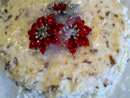 Old Fashioned Red Velvet with Coconut Cream Cheese and Pecan Frosting Cake