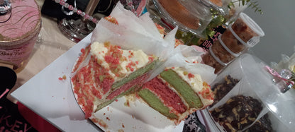 Strawberry Key Lime Cake with Key Lime Cream Cheese Frosting