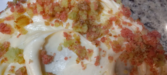 Strawberry Key Lime Cake with Key Lime Cream Cheese Frosting